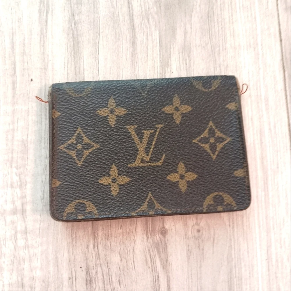 Vintage Louis Vuitton Pocket Organizer Monogram Card Case Authentic